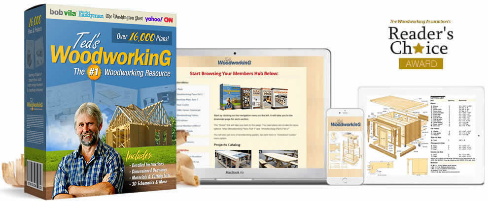 TedsWoodworking© The World's Largest Database of 16,000 Woodworking Plans and Projects product